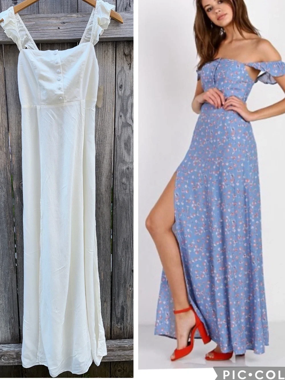 Flynn Skye Bardot Maxi Dress White Size Large